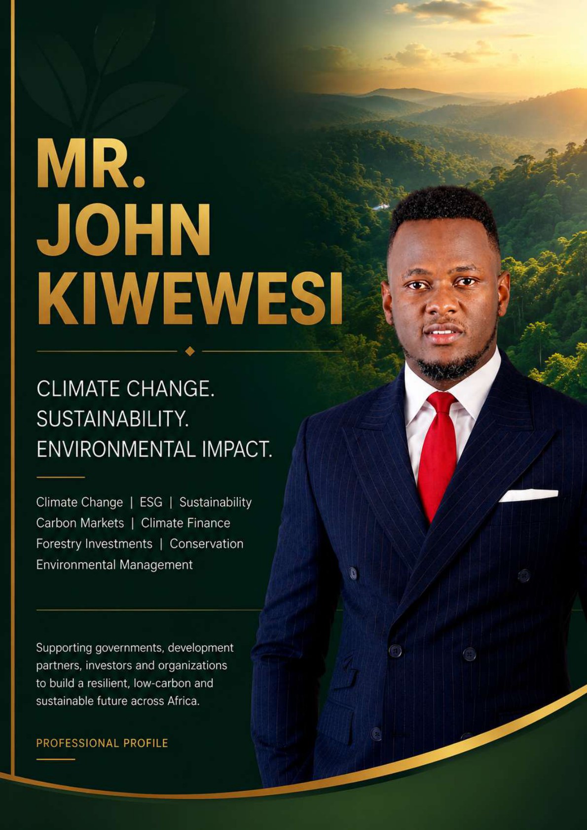 Mr. John Kiwewesi professional profile cover